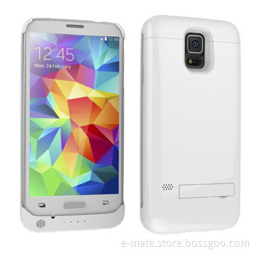 Power Case for Samsung S5, with Protective Cover and Kickstand for Video Watching and Face Time